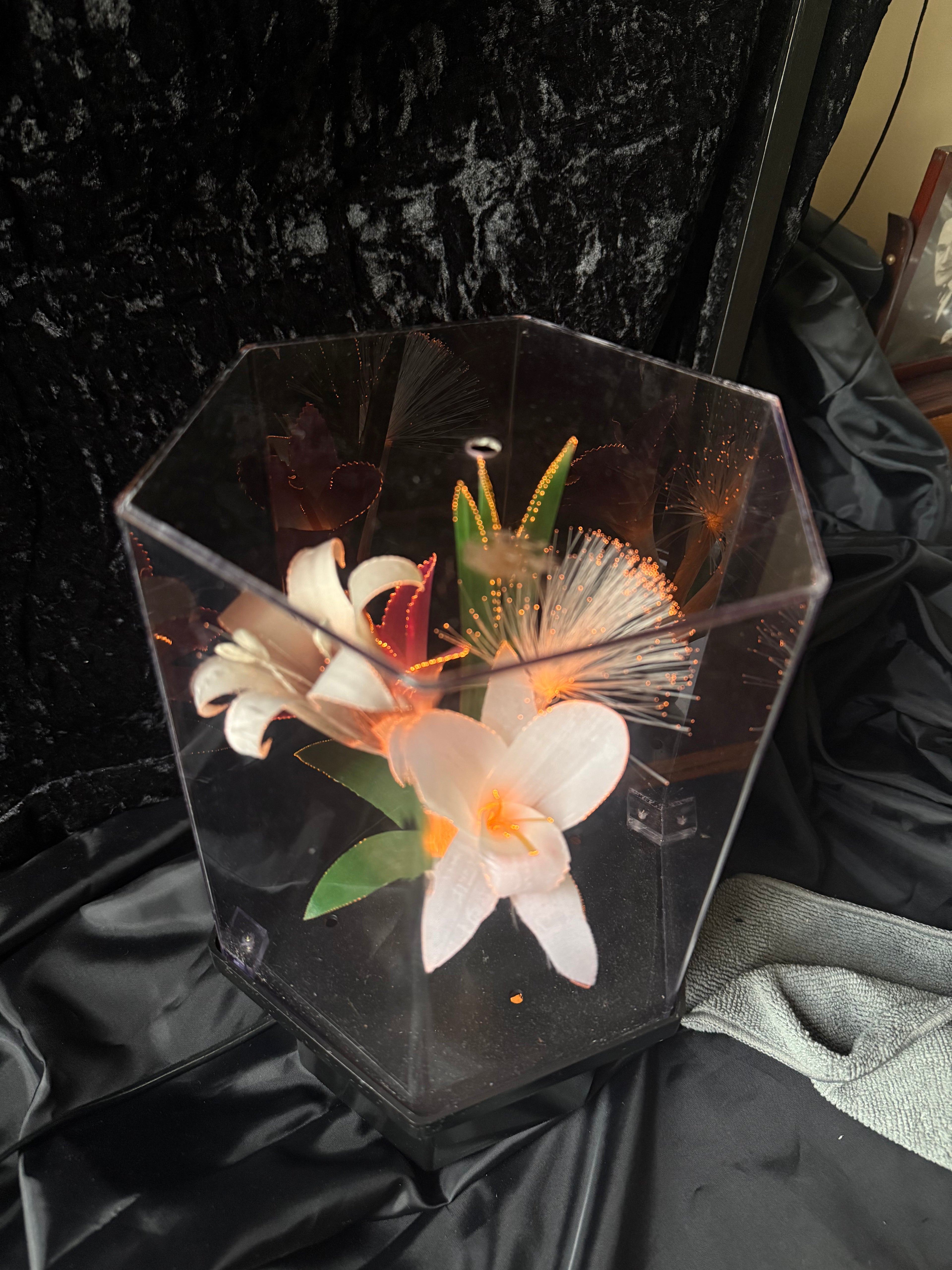 Fiber Optic Flower Lamp