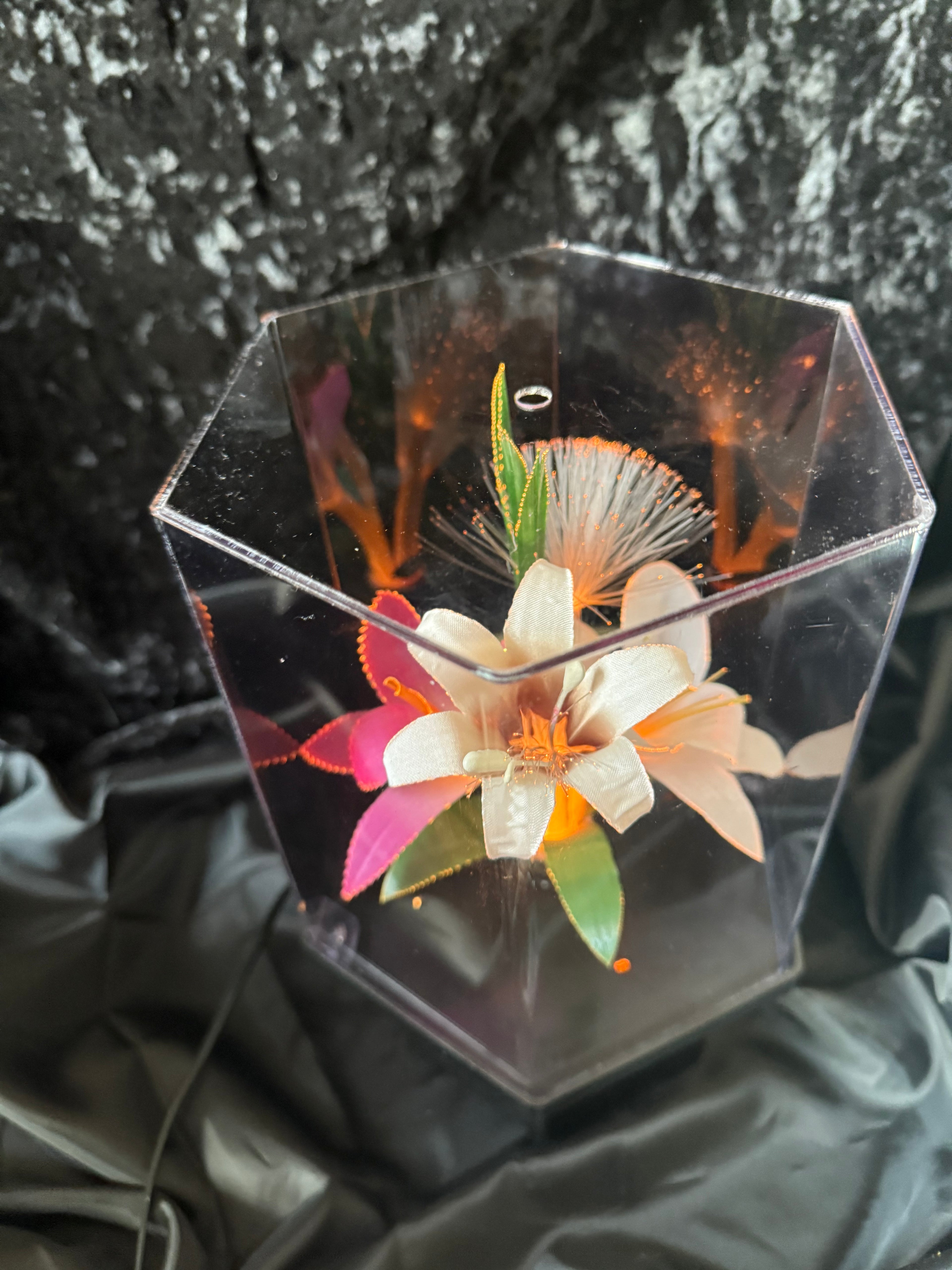 Fiber Optic Flower Lamp